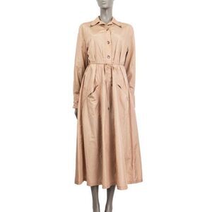 BOTTEGA VENETA peachy pink
BELTED WASHED SILK TAFFETA
SHIRT Dress 44 ♥️